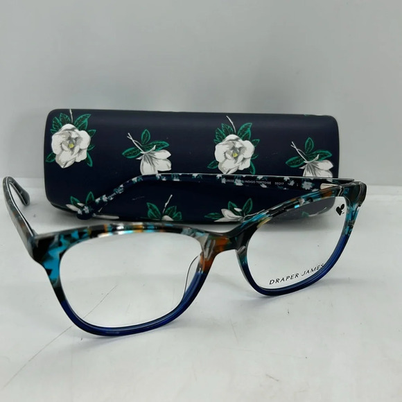 Draper James DJ 5032 Eyeglasses Frames Case. RXable Indigo Tortoise NWT main image 8